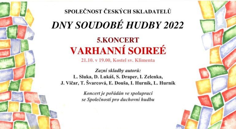 Dny soudobé hudby: nové skladby Simonne Draper, Ivana Zelenky a&nbsp;Ilji Hurníka