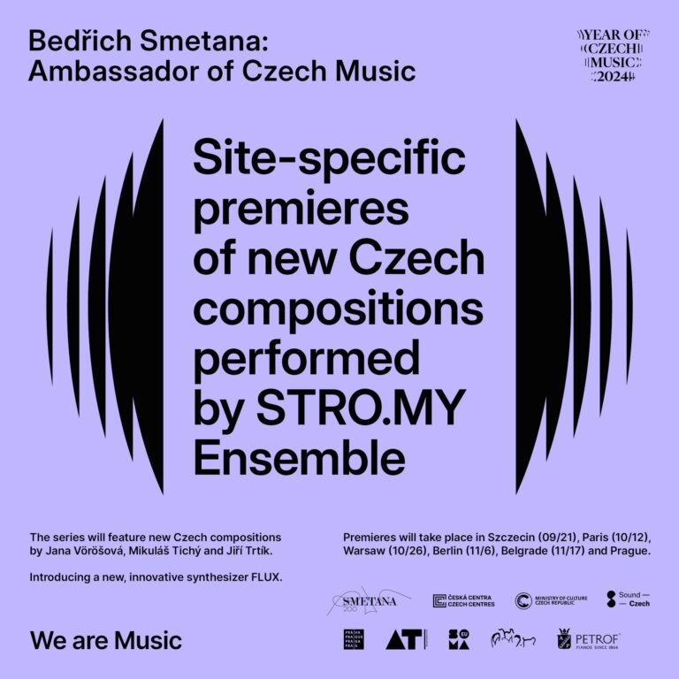 STRO.MY Ensemble: premiéry skladeb Mikuláše Tichého, Jany Vöröšové a&nbsp;Jiřího Trtíka